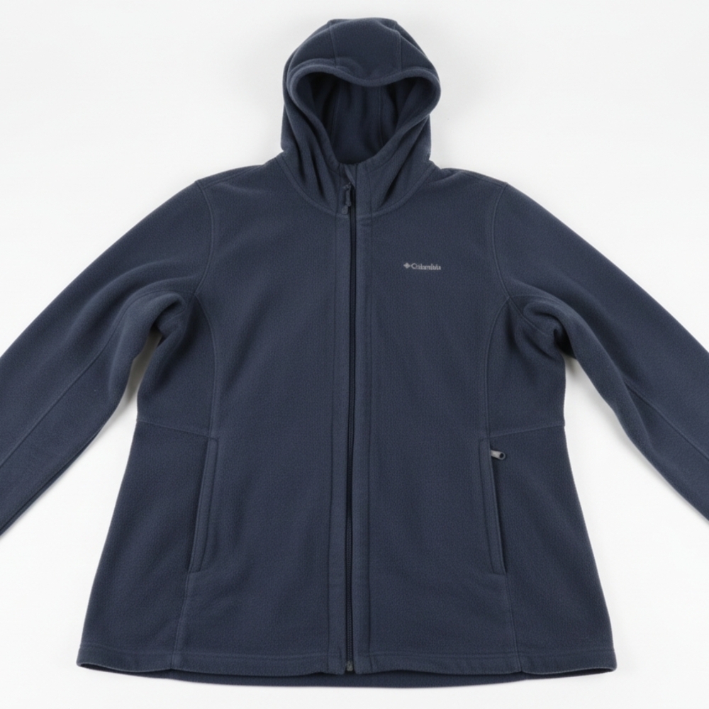 Columbia Deep Blue Hooded Fleece Jacket